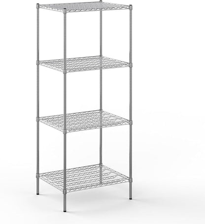 24" Deep x 30" Wide x 74" Height Wire Shelving Kit | 4-Tier | NSF Commercial Storage Rack Unit