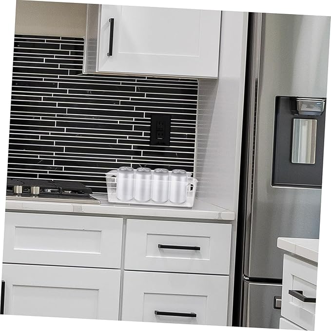 Household Fridge Organizer Drawer-style Beverage Storage Rack for Cans and Bottles Easy Dispenser for Refrigerator Drink Holder