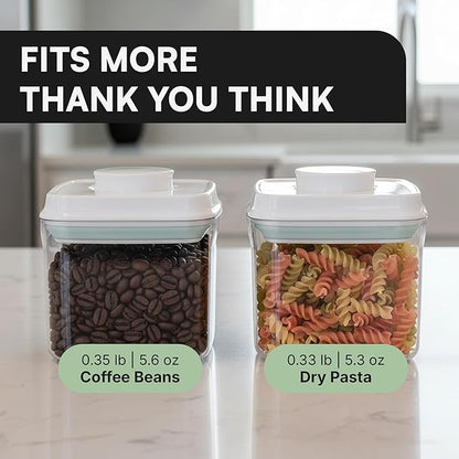 Bop Top Airtight Food Storage Containers with Lid 2 Cups / 16 oz | Kitchen Canister Sets | Air Tight Pantry Container | Pop Top Dry Food Storage Containers for Snacks, Sugar, Flour, Baking, Pasta