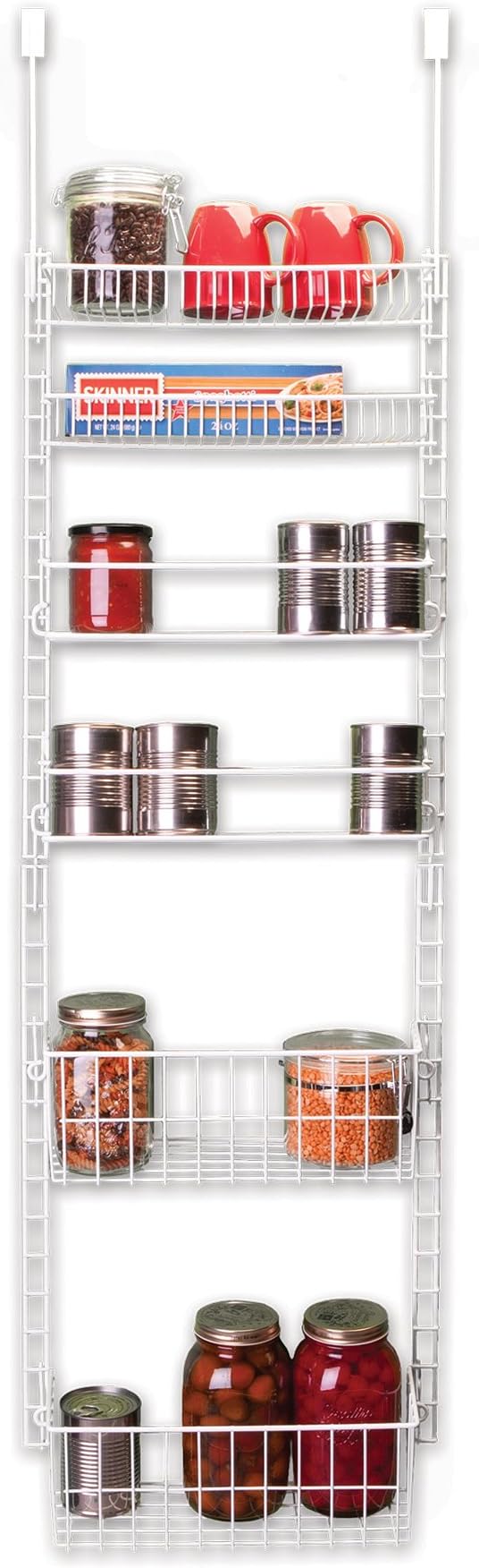 GRAYLINE 410248, Deluxe Back of Door/Wall Storage System, White