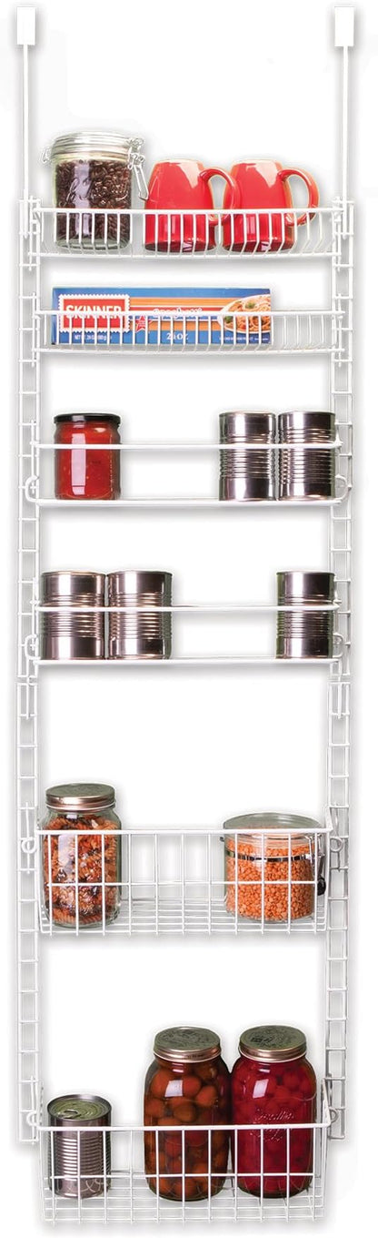 GRAYLINE 410248, Deluxe Back of Door/Wall Storage System, White