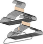 VWV Black Aluminum Hangers, 20 Pack Baby Hangers?12.6 Inch Children Baby Hanger, Sturdy Metal Children Clothes Hangers for Wardrobe, Space-Saving Toddler Hanger