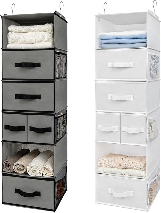 GRANNY SAYS Bundle of 1-Pack Baby Closet Organizer & 1-Pack Hanging Storage Shelves