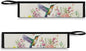 Hummingbird Flower Portable Travel Tableware Bag Flatware Storage Bag Case Travel Utensils Cutlery Bag for Fork Spoon, Chopsticks,11.8 Inch Camping Organzier