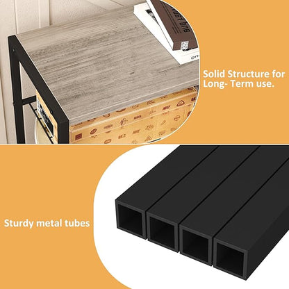HOMEFORT 6 Tiers Shoe Rack Organizer,23" Shoe Storage Shelf for Closet, Shoe Rack for Entryway, Each Tier Fits 3 Pairs, Shoe Stand with Metal Shelves and MDF Top Board, Washed Gray