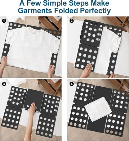 Sealegend V1 Shirt Folding Board for Clothes Adults Shirt Folder Durable Plastic t Shirts Fast Laundry folders, Black