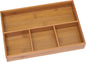 Lipper International 824, Bamboo Wood 4-Compartment Organizer Tray, 11 5/8" x 7 7/8" x 1 3/4"