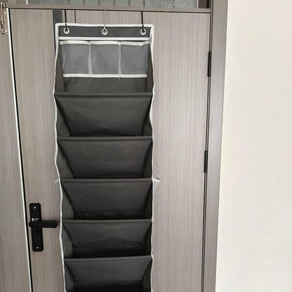 Over Door Shoe Rack - Vertical Footwear Tier, Suspended Cubicle Lattice, Dorsal Entryway Receptacle Mounting Scaffold | Aperture Storage Framework for 16-24 Shoes Home Bathroom Bedroom Utility