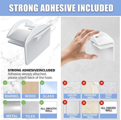 Baseball Hat Holder for Wall (White-10)