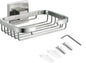 SEIDO Soap Dish for Shower Wall, 304 Stainless Steel Bar Soap Holder for Bathroom & Kitchen, Brushed Nickel Soap Saver Tray for Shower, 4.8" L x 3.2" W Internal
