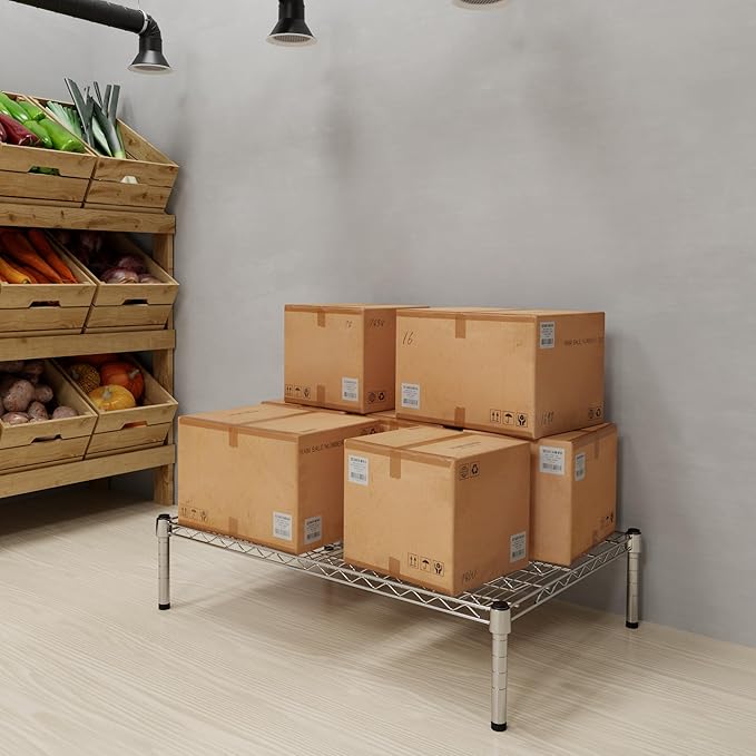 24" Deep x 36" Wide x 8" Height Wire Shelving Kit | 1-Tier | NSF Commercial Storage Rack Unit