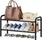 viewcare Shoe Rack for Closet, 2-Tier Small Shoe Rack for Entryway & Garage, Sturdy Metal Construction, Shoe Organizer Holds 4-8 Pairs