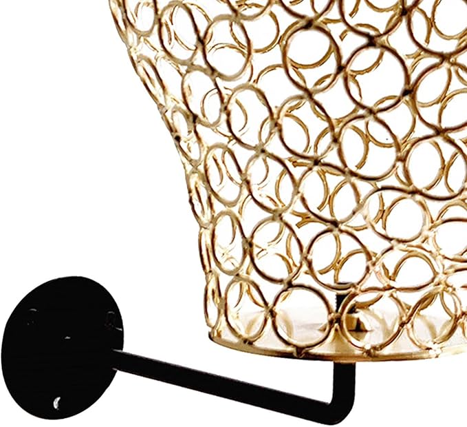 predolo Decorative Wall Mounted Mannequin Head Hat Rack/Manikin Hanger Hat Cap Display Model Holder for Bedroom Entryway, Golden