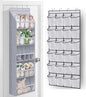 MISSLO 24 Large Pockets + 17 Deep Pockets Over the Door Shoe Rack Hanging Shoe Organizer for Door Closet Sneaker Holder