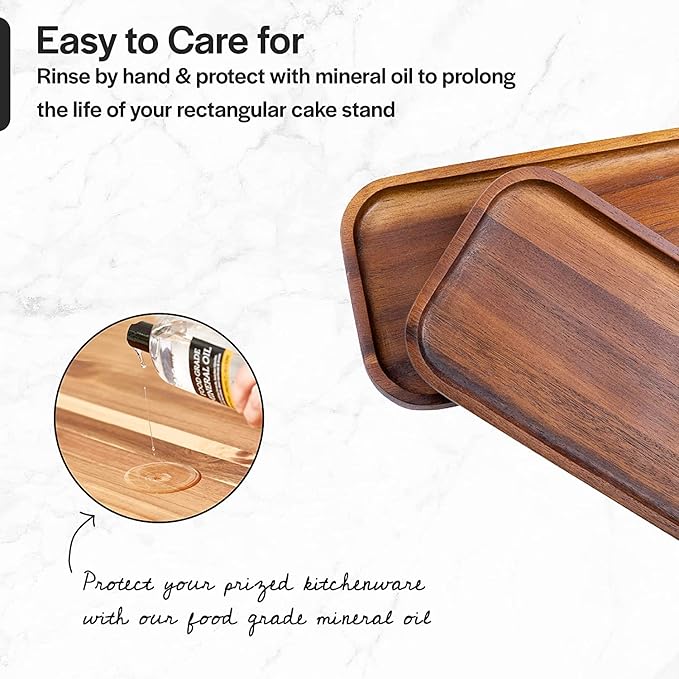 Bathroom Long Vanity Trays, 1PCS Wooden Toilet Tank Storage Tray, Farmhouse Wood Tray Kitchen Living Room Counter Top Organizers for Small Things, Dressing Table Sink Holders 11 x 4 inch