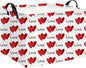 CLOCOR Rectangular Valentine's Day Gift Basket,Collapsible Fabric Storage Container,Storage Basket for Lover,Gift Bakset (Love You Heart)