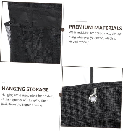 Garneck Door Hanging Shoe Organizer Bag Non-Woven Storage Pouch for Shoes Wall Mount Home Decor Accessory