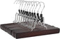 Amazon Basics Wooden Pants Hangers - Cherry, (Pack of 60)