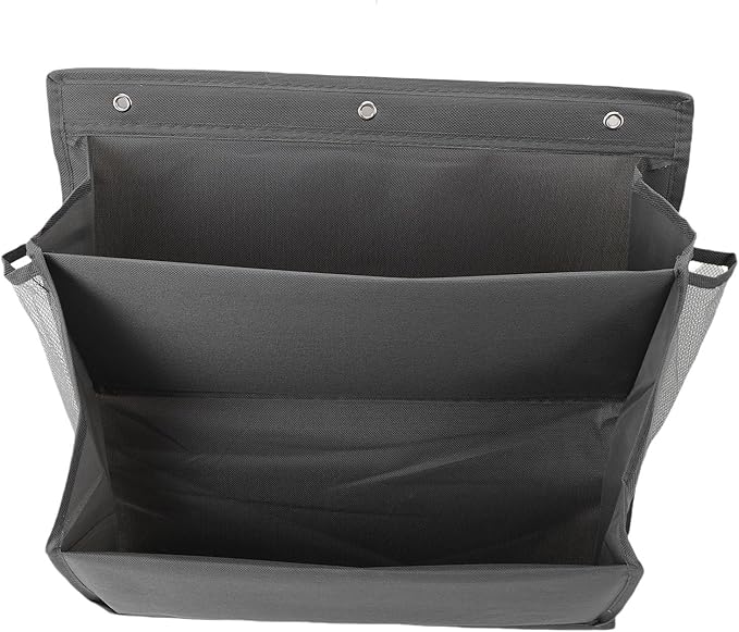 Efficiently Use Vertical Space with Door Mounted Design Hanging Shoes Design, Oxford Fabric Double Tier Shoe Organizer for Spaces (Gray)