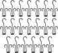 Cabilock Hanging Shoe Hangers 20 Pcs Plastic Shoe Organizer Hooks for Closet Storage Travel Drying Rack Space Saving Racks