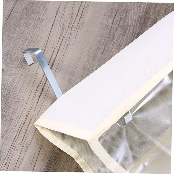 Over the Door Shoe Organizer Large Capacity Hanging Storage for Closet Bedroom and Apartment Beige Efficient Space Saver for Shoes Slippers Belts