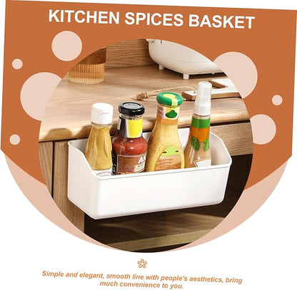 Zerodeko Cabinet Door Organizer Hanging Spice Rack Organizer for Kitchen Storage Basket Nail Design