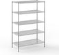 24" Deep x 48" Wide x 74" Height Wire Shelving Kit | 5-Tier | NSF Commercial Storage Rack Unit