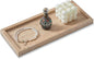 Natural Travertine Vanity Tray, Luxury Stone Organizer for Bathroom & Kitchen Counter | Holds Soap Dispenser, Jewelry, Perfume | Non-Resin, Non-Ceramic Décor