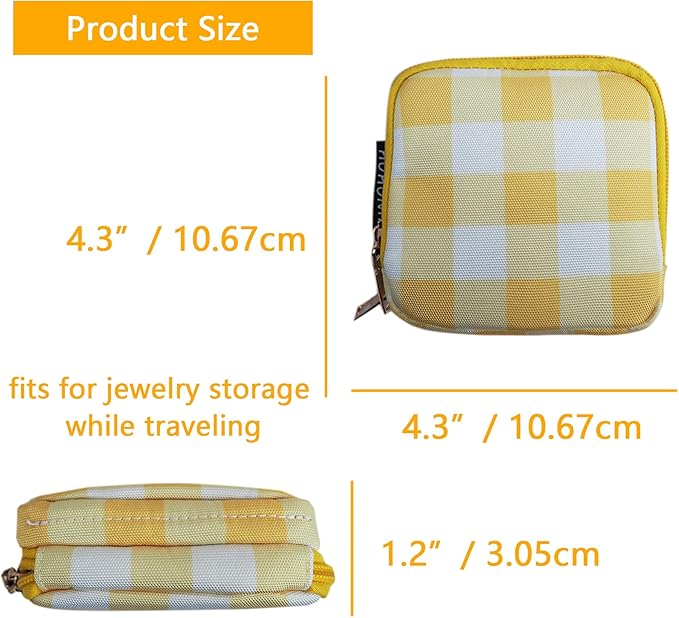 Travel Jewelry Case Small Jewelry Organizer Purse Jewelry Bag Women Christmas Gifts Jewelry Purse for Bracelet Rings Earring Necklace