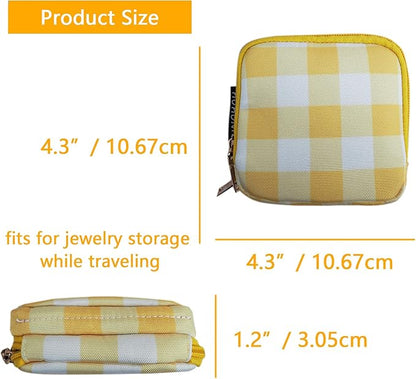 Travel Jewelry Case Small Jewelry Organizer Purse Jewelry Bag Women Christmas Gifts Jewelry Purse for Bracelet Rings Earring Necklace