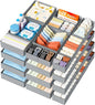 DIMJ Drawer Organizer Clothes 28 Pack - Foldable Baby Organizers and Storage & Closet Organizers for Bedroom, Closet - Nursery Organization Dresser Dividers for underwear, Sock,Bra, Belt, Tie,Gray