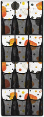 Pumpkin Door Hanging Shoe Organizer for Thanksgiving Day Home Decor Mesh Fabric Shoe Organizer Over The Door for Living Room,4 Metal Hook with 12 Pockets