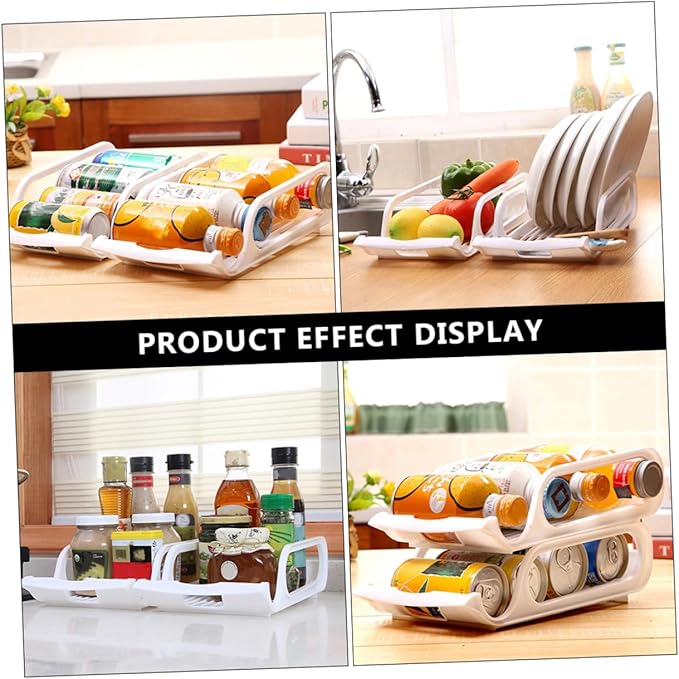 DOITOOL Kitchen Organizers and Storage Soda Storage for Refrigerator Drink Organizer