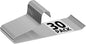 SPECILITE 30 Pack Open Ended Metal Pants Hangers for Jeans, Slacks, Leggings, Towel, Scarf, Heavy Duty & Space-Saving, Sliver