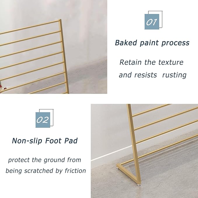 Scarf Display Stand, 10 Tier Metal Scarf Holder Organizer, Freestanding Scarf Rack for Commercial Clothing Retail Store Towel Rack Ties Belt Pants Hanging Rack