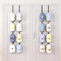 SWTYMIKI Over Door Hat Organizer - 4 Packs Metal Hanging Hat Rack with 16 Hooks Design, Baseball Cap Hanger Organizer Storage Holds up to 80 Caps for Door, Bedroom, Closet