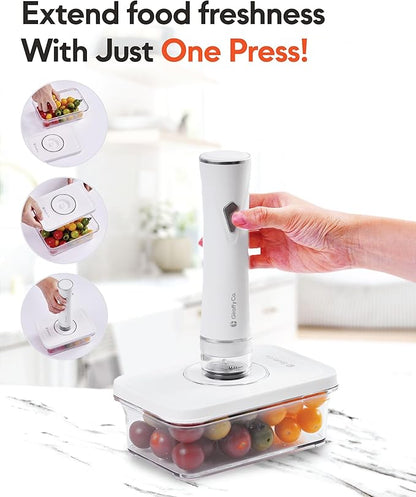 Vacuum Food Storage Canister Set (3 pcs) – BPA-Free, Durable Food Containers for Vacuum Sealer Machine, Extend Freshness 3-5X, Freezer Safe