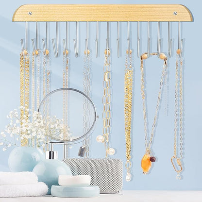 Jewelry Holder Organizer Wall Mount Necklace Holder Necklace Organizer, Hanging Jewelry Organizer