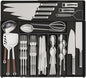 Expandable Silverware Organizers for Kitchen Drawers,Large BPA Free Cutlery Organizer in Drawer,Plastic Utensil Drawer Organizer Suitable as Flatware,Knife,Fork,Spoon,Silverware Holder and Tray,Black