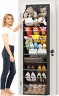 ZATOCL 10-Tier Over The Door Organizer, Space Saving Hanging Shoes Organizer and Storage Unit, Organizer for Closet, Bedroom, Entryway, Black