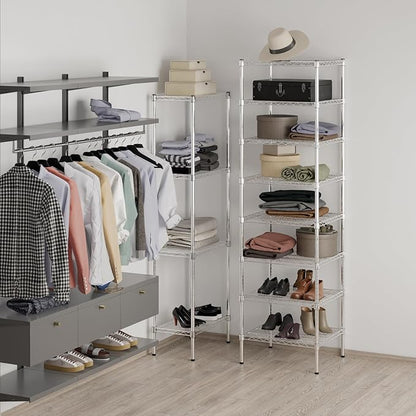 21" Deep x 24" Wide x 86" Height Wire Shelving Kit | 8-Tier | NSF Commercial Storage Rack Unit
