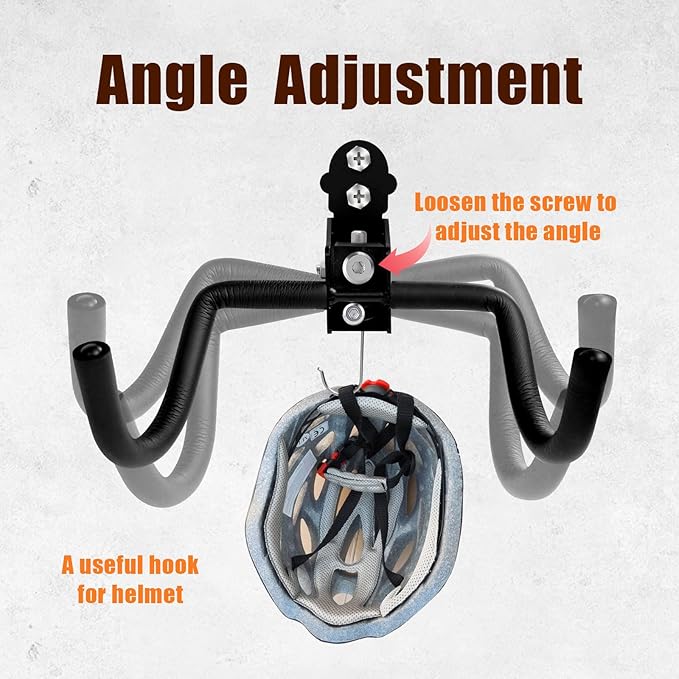 Qualward Bike Wall Mount Hanger, Garage Bike Rack for Indoor Bicycle Storage in Garage Home, Horizontal Bike Holder for Road Bikes, Mountain Bikes, Hybrid Bikes