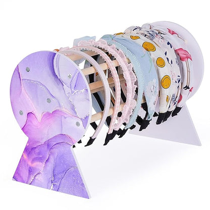Basumee Headband Holder Hair Accessories Headbands Organizer for Girls Headband Display Hairband Storage Organizer Room Decor for Girls
