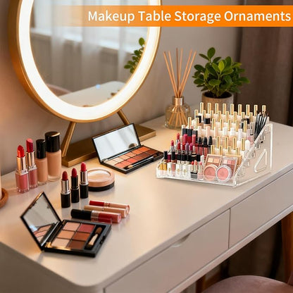 New 2025 7th Floor Nail Polish Organizer, Acrylic Display Case, Makeup Organizer, Detachable Nail Polish Holder, Convenient Assembly of Transparent Nail Polish Holder Stand