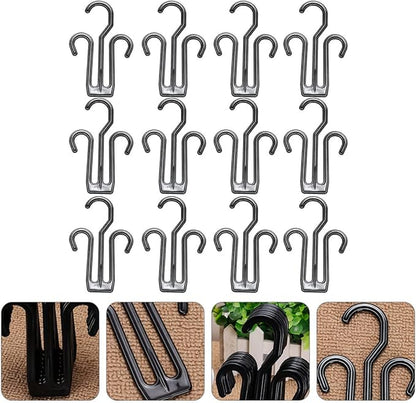 CHILDWEET 20pcs Plastic Multifunctional Shoe Rack Hangers Drying Hanger Closet Organizer