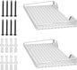 TORACK 2 Pack Wall Mounted Storage Shelves, 23.5" x 12" Wall Shelf for Garage, Closet, Laundry Room, Heavy Duty Garage Wall Shelving, Holds Up to 65 lbs(White)