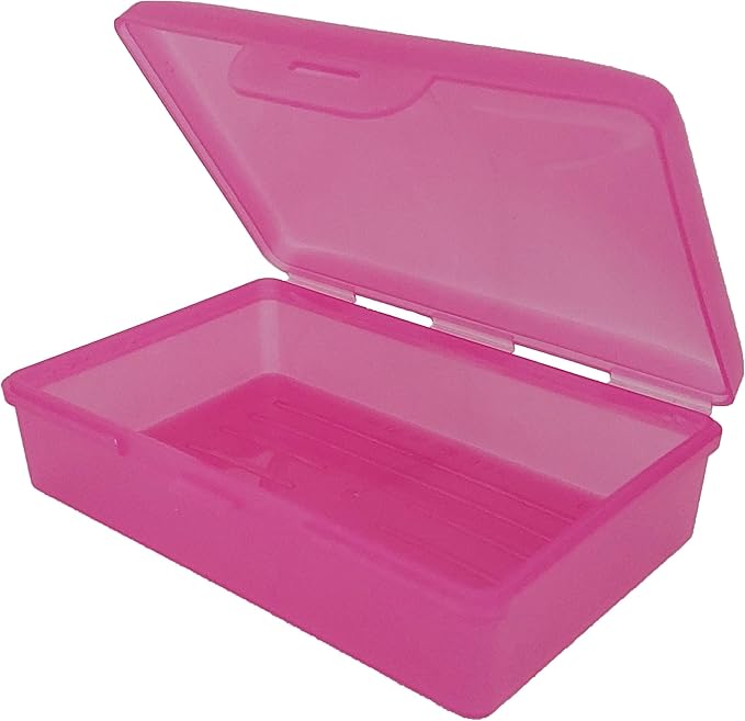 American Comb Travel Soapbox, Durable Storage Container, Multiple Colors, Made in USA (1, Pink)