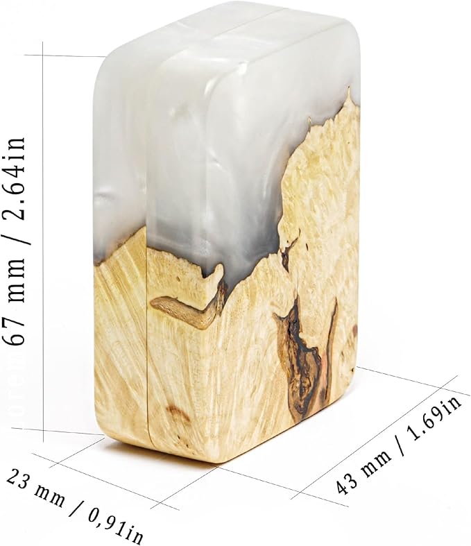 RWA Slim Engagement Ring Box for Proposal – Unique Wedding Ring Holder & Jewelry Display Case – Travel Jewelry Organizer, Ring Bearer Box, Proposal Gift, Wedding Ring Box for Ceremony, FLIP purple