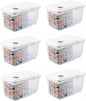 JapanBargain, Japanese Rice and Pet Food Storage Container, Ideal for Dry Food, Dog Food, and Cat Food, 11 lbs, 6-Pack