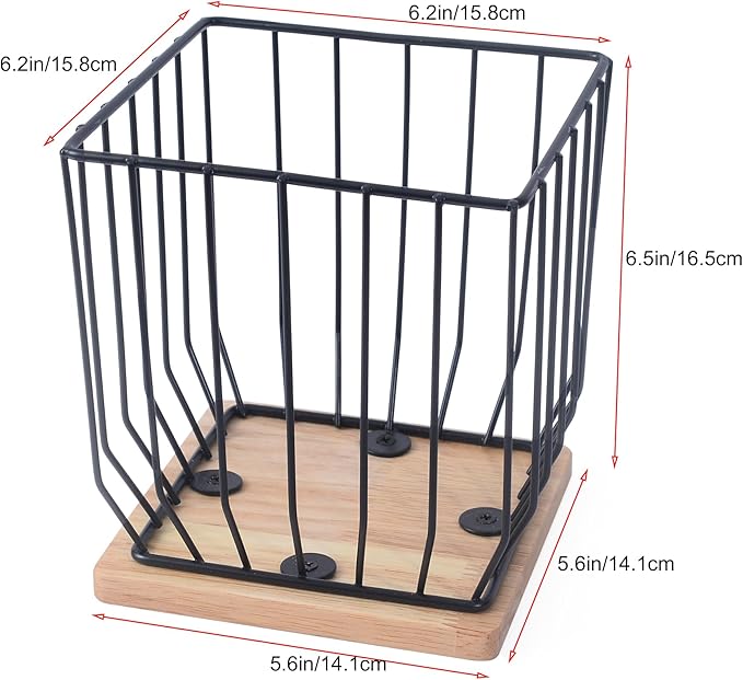 BYTEAIDREX Extra-Large Coffee Pod Holder,K Cup Holders for Counter Small Space,K Cup Storage,Coffee Pod Basket,Coffee Station Organizer, Bar Accessories.